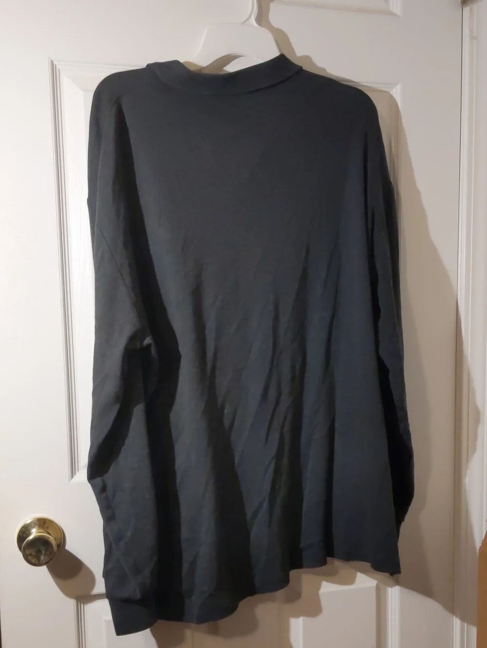 Lot Of 2 Polo Ralph Lauren Black Long-Sleeve Polos with Red & Dark Green Pony